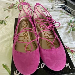 Sam Edelman Lace Up Ballet Flats